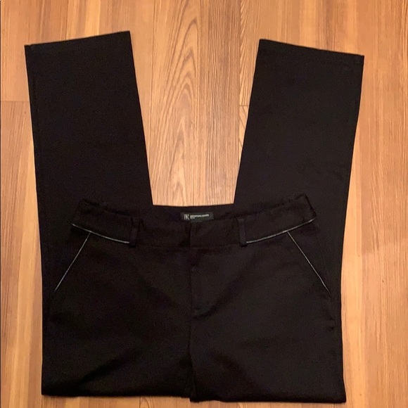 INC Black Straight Leg Slacks - Picture 2 of 4